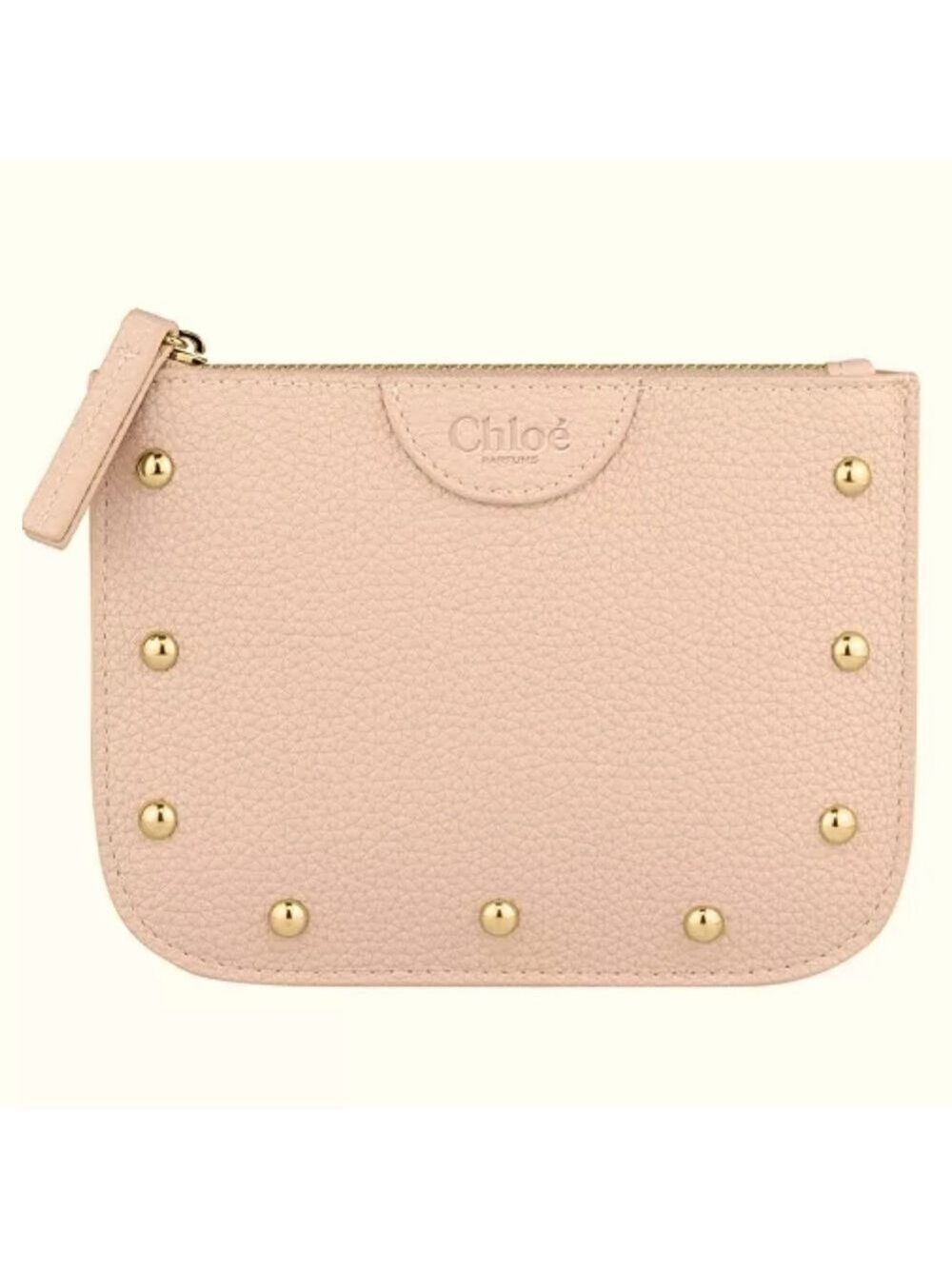 Chloe Parfume Flat Pouch Small Beige New Authentic